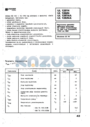 UL1261NA datasheet - OBUDOWA CE70