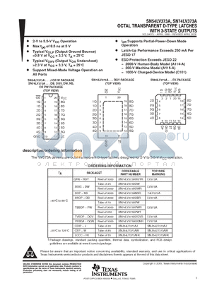 SN74LV373ADGVRG4 datasheet - OCTAL TRANSPARENT D-TYPE LATCHES WITH 3 STATE OUTPUTS