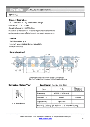 S-7GC datasheet - RF COILS