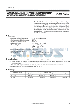 S-80122BLPF-JEHTFG datasheet - ULTRA-SMALL PACKAGE HIGH-PRECISION VOLTAGE DETECTOR WITH DELAY CIRCUIT (INTERNAL DELAY TIME SETTING)