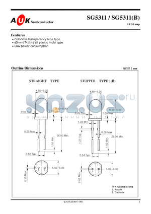 SG5311B datasheet - LED Lamp