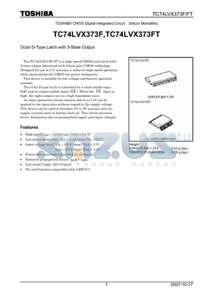 TC74LVX373F datasheet - Octal D-Type Latch with 3-State Output
