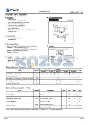 SGC10DH_09 datasheet - Rectifier Diode