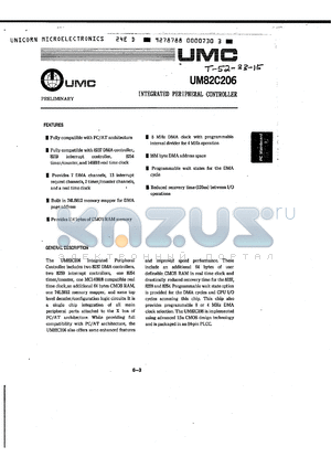 UM82C206 datasheet - UM82C206