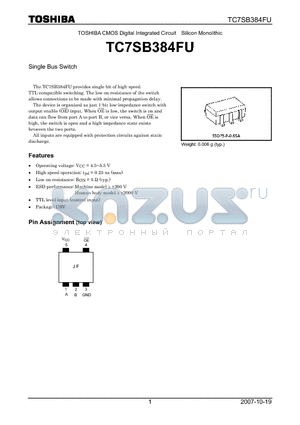 TC7SB384FU datasheet - Single Bus Switch