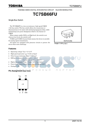 TC7SB66FU datasheet - Single Bus Switch