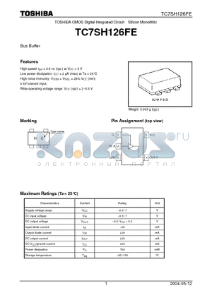 TC7SH126FE datasheet - Bus Buffer