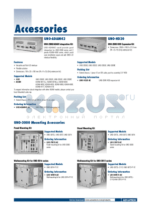 UNO-DIN21 datasheet - UNO-2000/ADAM Integration Kit