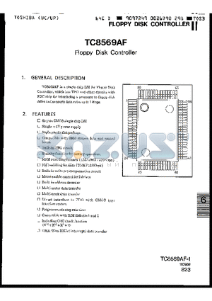 TC8569AF datasheet - FLOPPY DISK CONTROLLER