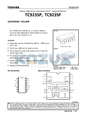 TC9235P datasheet - ELECTRONIC VOLUME