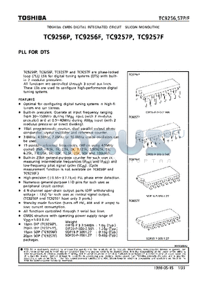 TC9256P datasheet - PLL FOR DTS