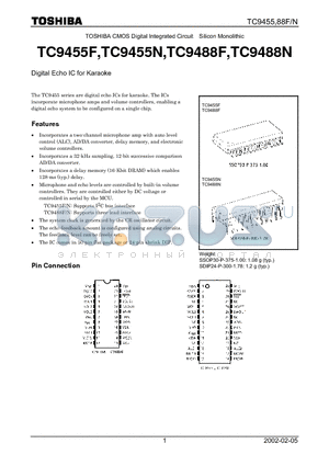 TC9455F datasheet - TOSHIBA CMOS Digital Integrated Circuit Silicon Monolithic