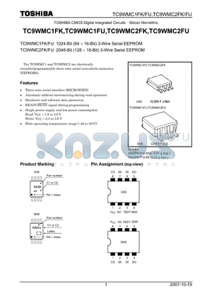 TC9WMC2FK datasheet - CMOS Digital Integrated Circuits Silicon Monolithic