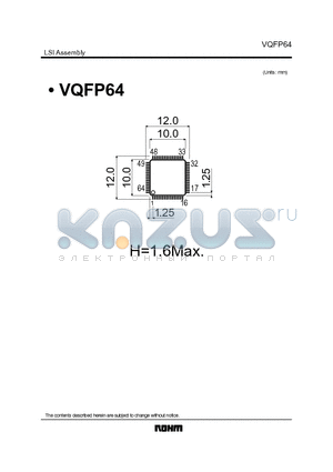 VQFP64 datasheet - LSI Assembly