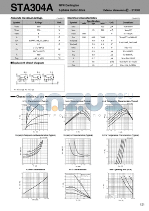 STA304A datasheet - NPN Darlington 3-phase motor drive