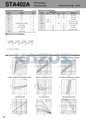 STA402 datasheet - PNP Darlington General purpose