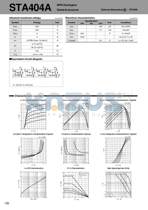 STA404A datasheet - NPN Darlington General purpose