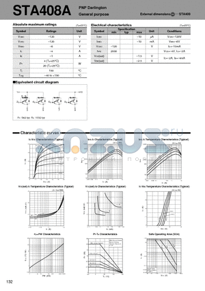 STA408A datasheet - PNP Darlington General purpose