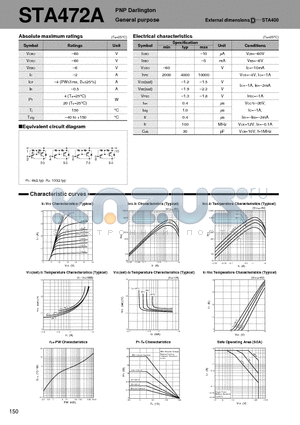 STA472A datasheet - PNP Darlington General purpose