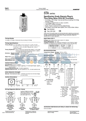 STARX032XSEAXA datasheet - Specification Grade Discrete Plug-in