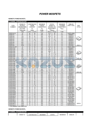 SHD239603 datasheet - POWER MOSFETS