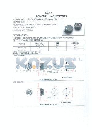 STC-1506-2R4 datasheet - SMD POWER INDUCTORS