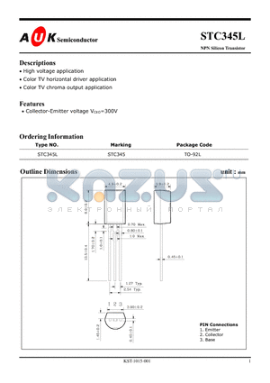 STC345L datasheet - NPN Silicon Transistor