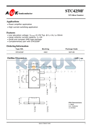 STC4250F datasheet - NPN Silicon Transistor