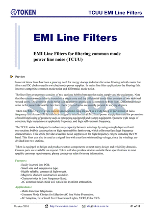 TCET24H-452 datasheet - TCUU98V EMI Line Filters