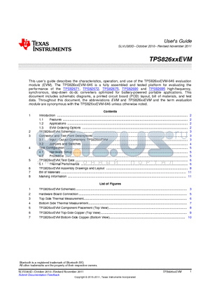 STD datasheet - TPS826xxEVM