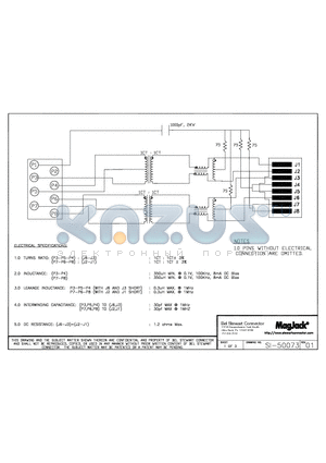 SI-50073 datasheet - SI-50073