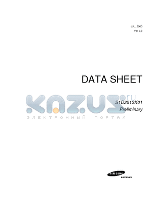 S1D2512X01-A0B0 datasheet - DEFLECTION PROCESSOR FOR MULTISYNC MONITORS