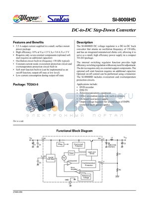 SI-8008HD datasheet - DC-to-DC Step-Down Converter