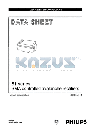 S1M datasheet - SMA controlled avalanche rectifiers