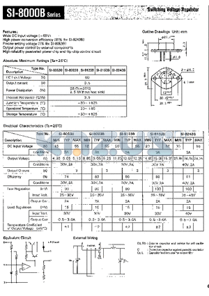 SI-8043B datasheet - Switching voltage regulator