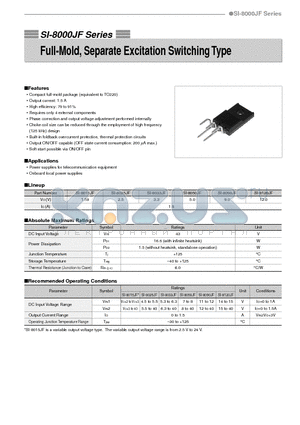 SI-8050JF datasheet - Full-Mold, Separate Excitation Switching Type