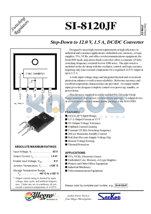 SI-8120JF datasheet - Step-Down to 12.0 V, 1.5 A, DC/DC Converter