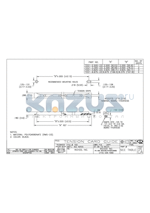 TCG1-2.500-23 datasheet - TENSION CARD GUIDE