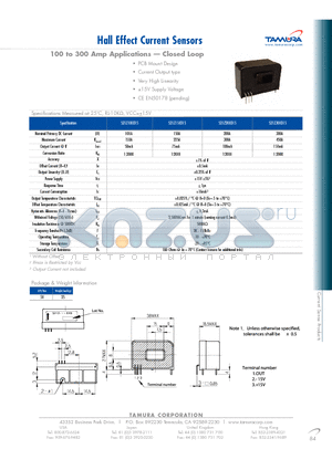 S20S300A datasheet - Hall Effect Current Sensors