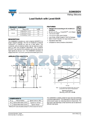 SI3865BDV_10 datasheet - Load Switch with Level-Shift