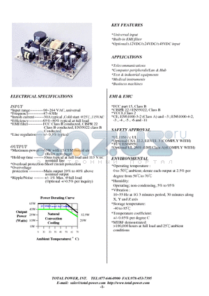 TPG65 datasheet - OPEN FRAME P/S