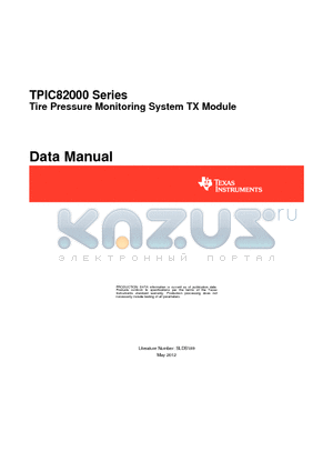 TPIC82000FFER datasheet - Tire Pressure Monitoring System TX Module