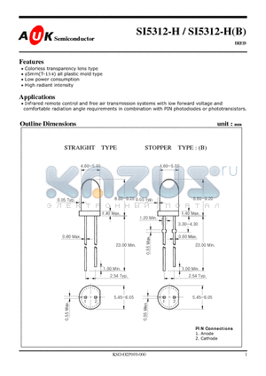 SI5312-H datasheet - IRED