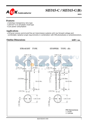 SI5315-CB datasheet - IRED