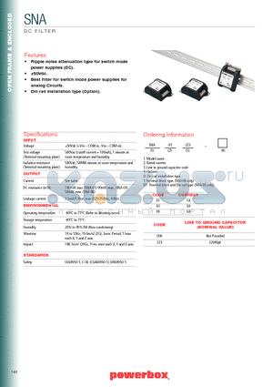 SNA-01-223 datasheet - DC FILTER