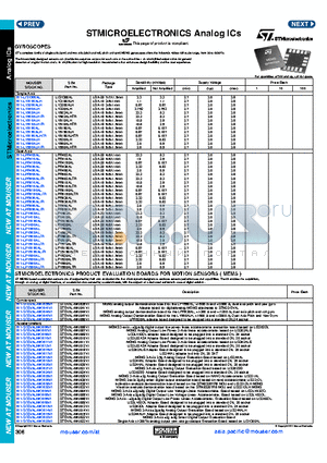 STEVAL-MKI005V1 datasheet - STMICROELECTRONICS Analog ICs