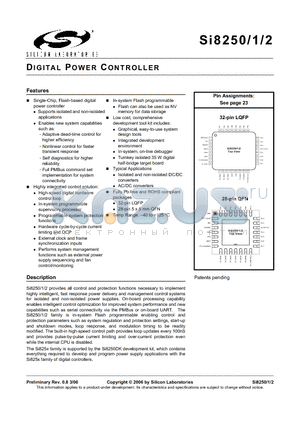 SI8251-IM datasheet - DIGITAL POWER CONTROLLER