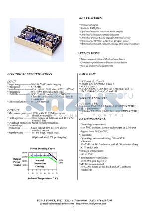 TPS180-12 datasheet - SWITCHING MODE 180W U CHANNEL POWER SUPPLY