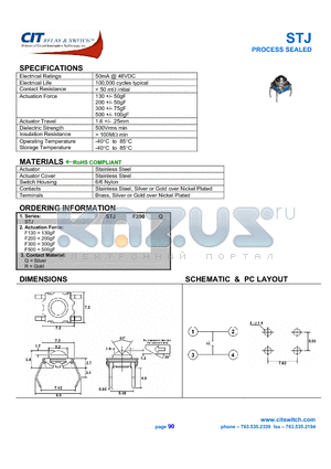 STJF130Q datasheet - CIT SWITCH