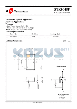 STK004SF datasheet - N-channel Trench MOSFET